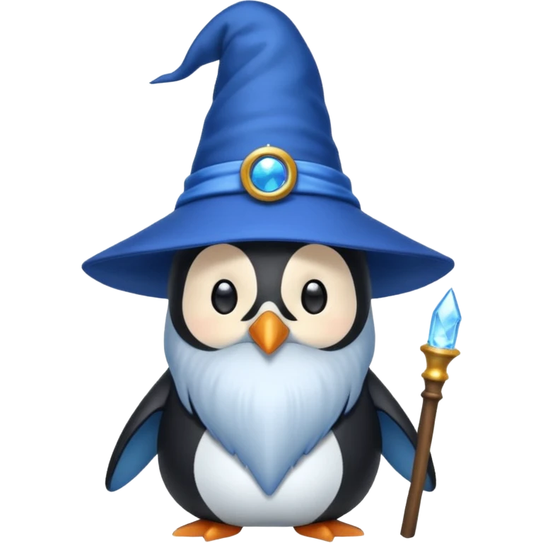 Penguin Wizard emoji