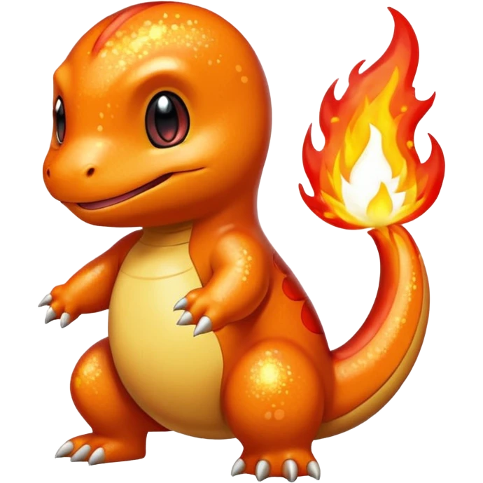 glitter pokemon charmander emoji