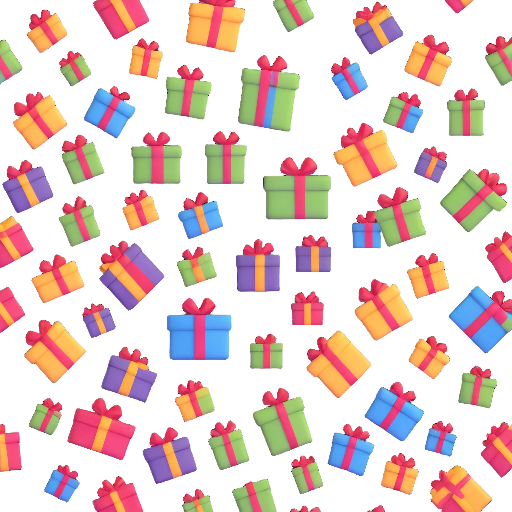 mountain of gifts and presents emoji