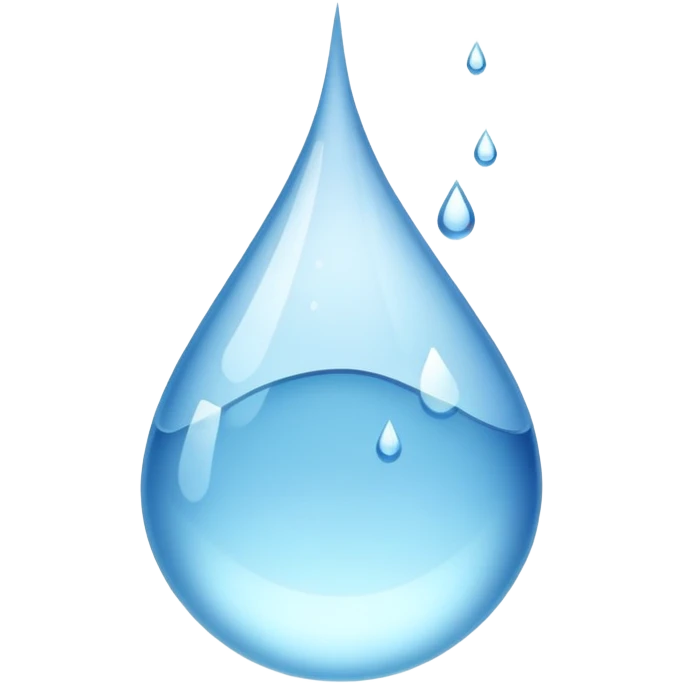 glass of water with droplets, refreshing and clear emoji