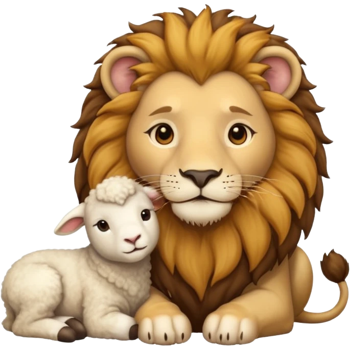 Lion and Lamb emoji