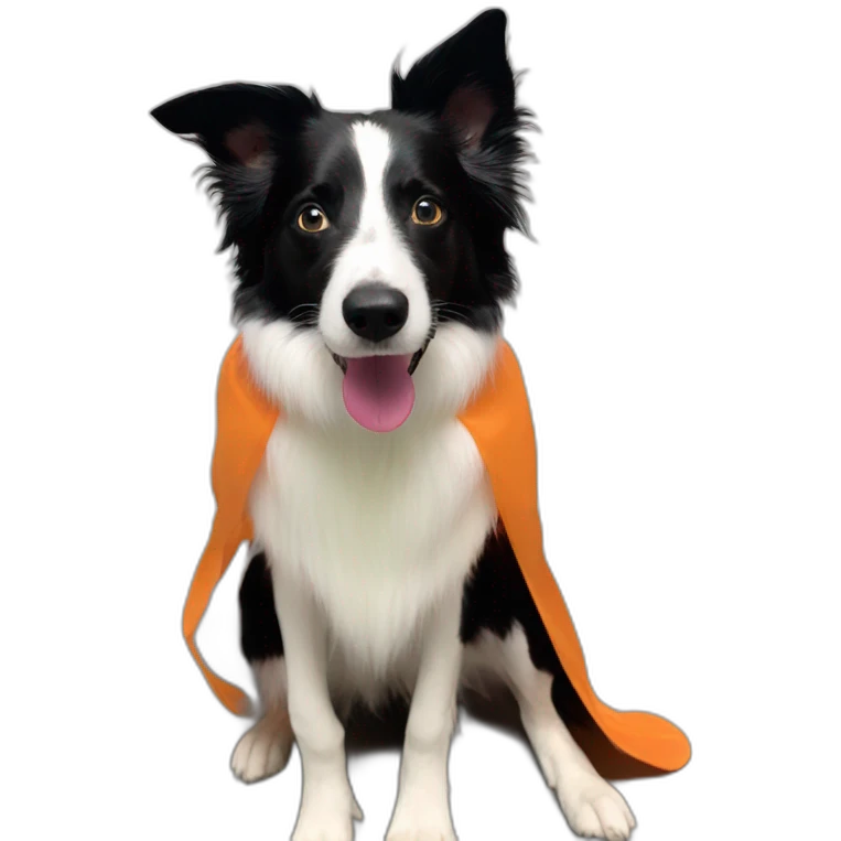 Border collie halloween costume emoji