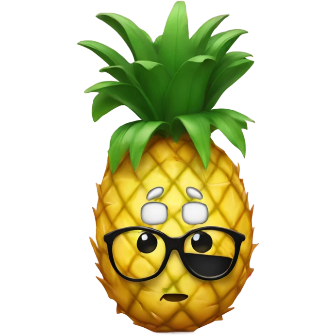 pineapple in a tuxedo emoji