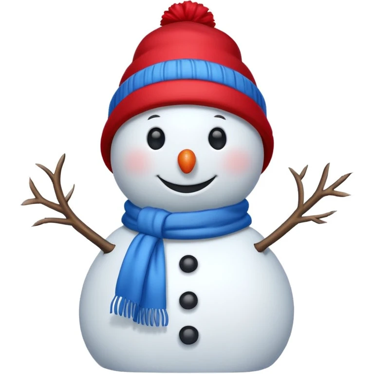 Mad snowman emoji