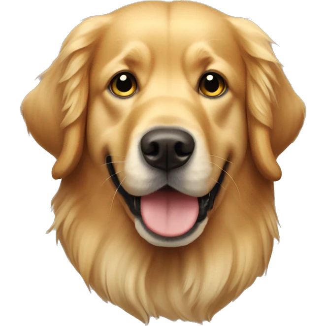 Un perro Golden retriver  emoji