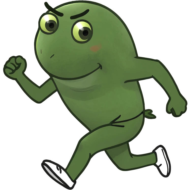 Fat person running emoji