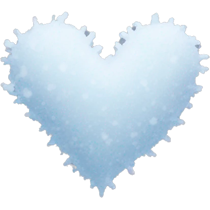 Snow heart emoji