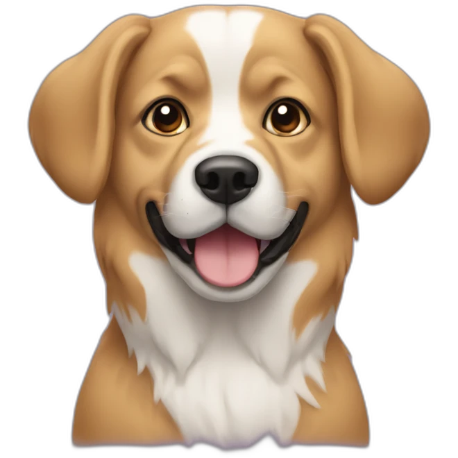Chien qui aboie emoji