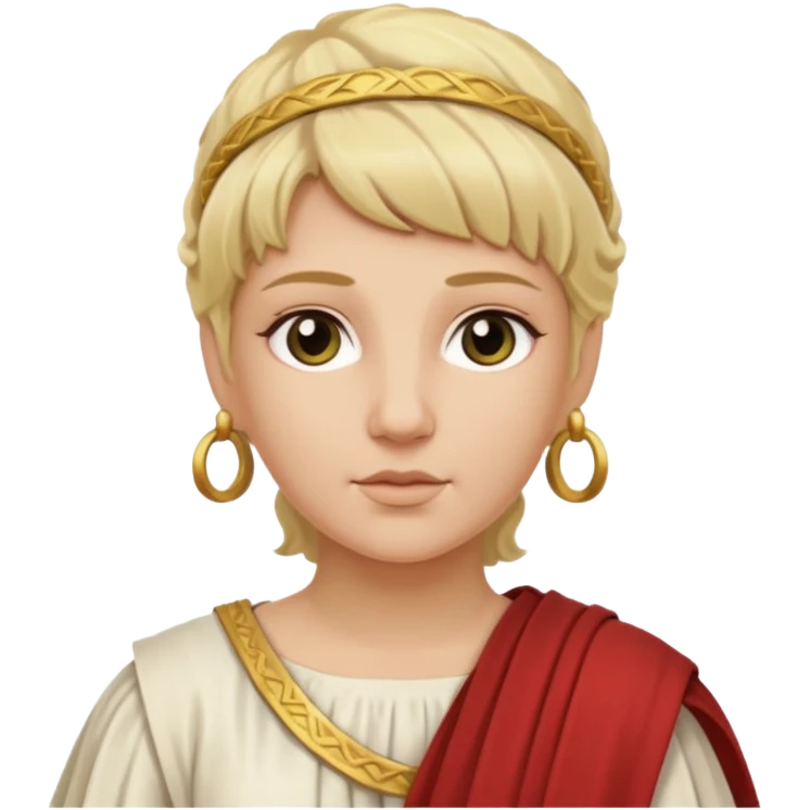 ancient roman woman blonde emoji