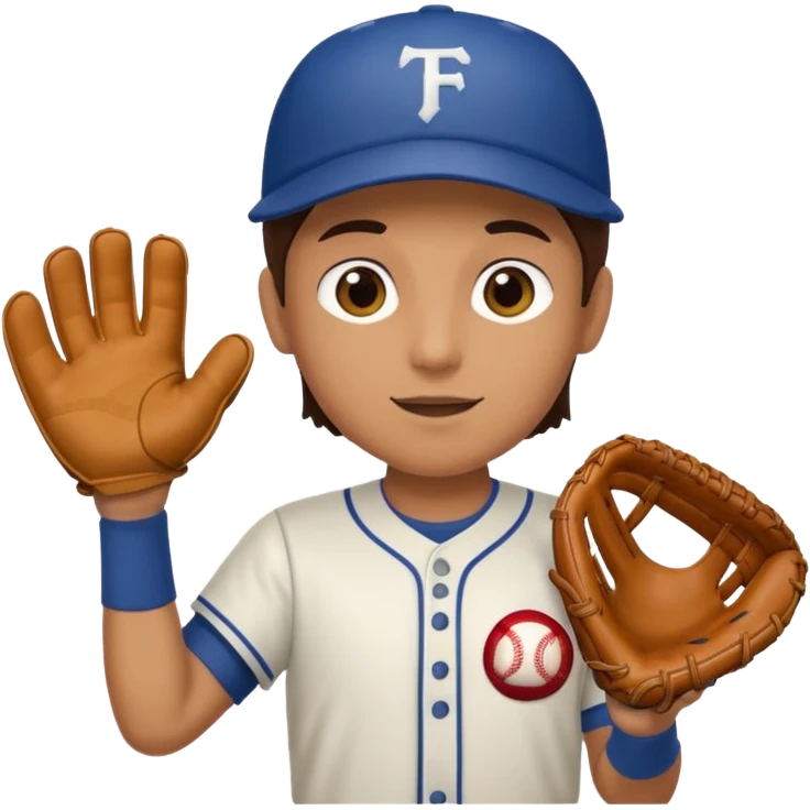 Person abruptly catching a ball emoji