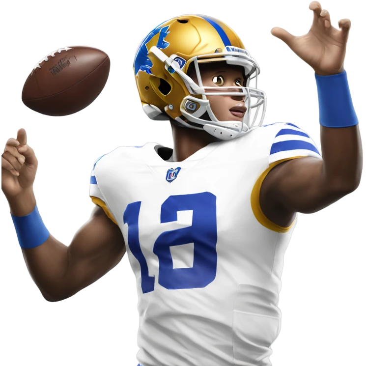 josh allen throwing a touchdown emoji