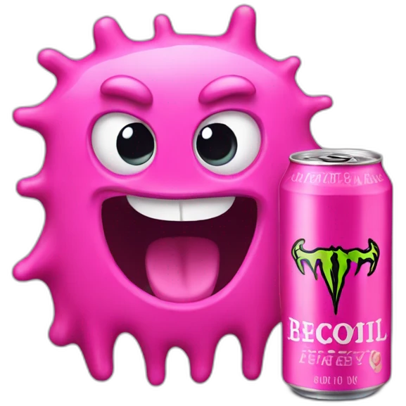 pink monster energy drink emoji