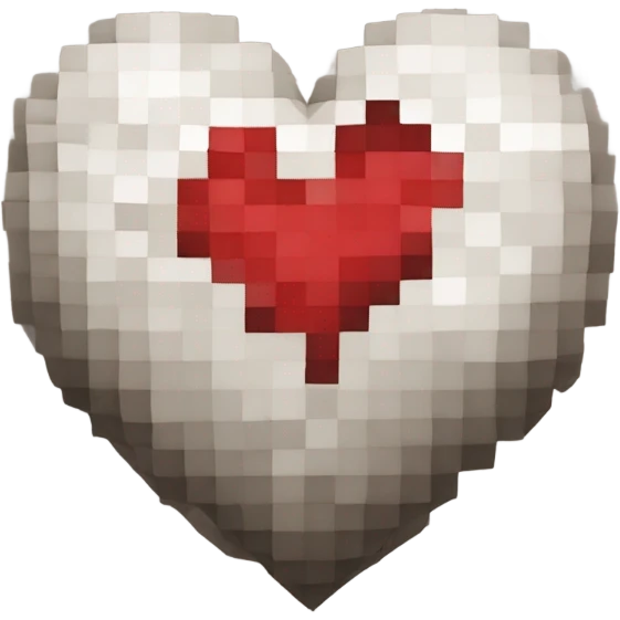 Heart from Minecraft emoji