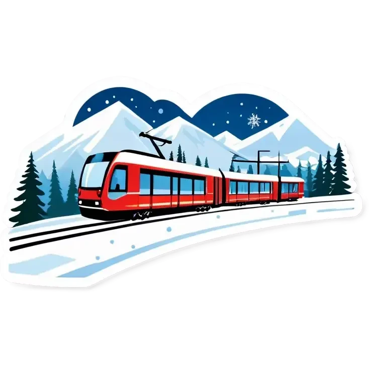 Rennstrecke mit Schnee in Winter emoji