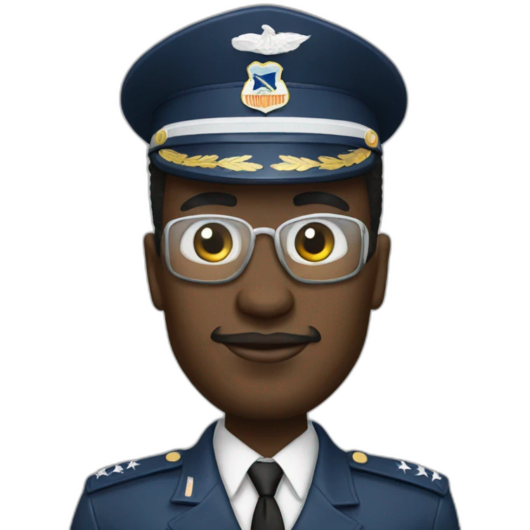 black air force one emoji