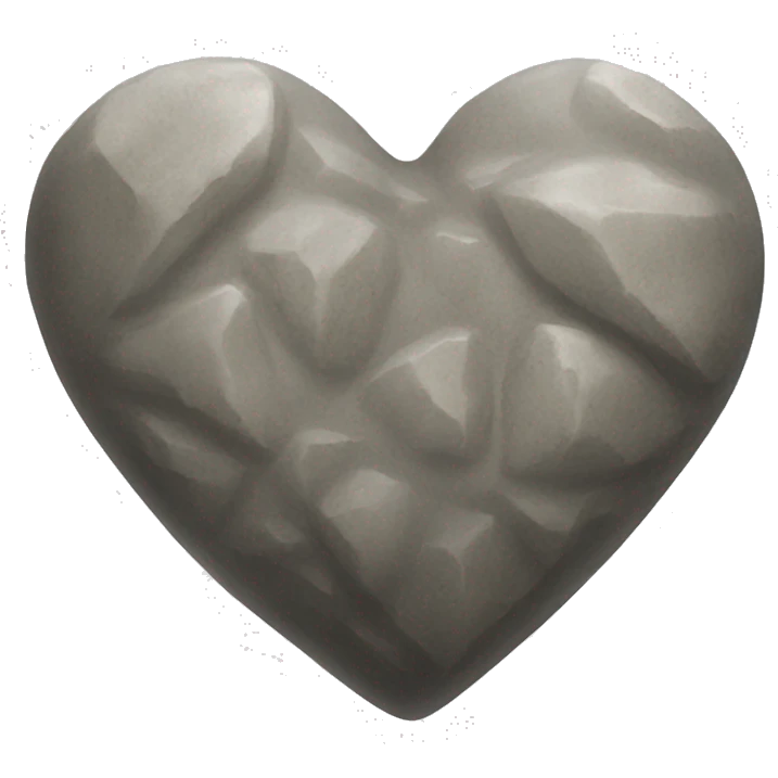 Heart of stone emoji