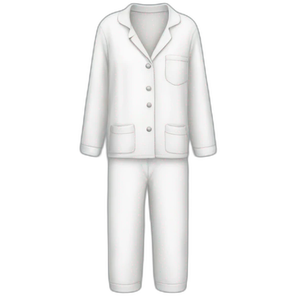 white pyjamas - soft cloud emoji