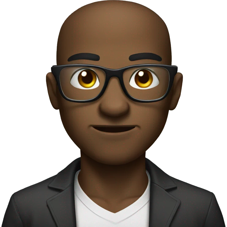 Boxer with glasses emoji