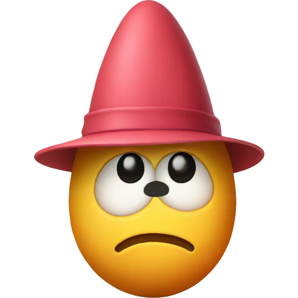 Egg with hat emoji