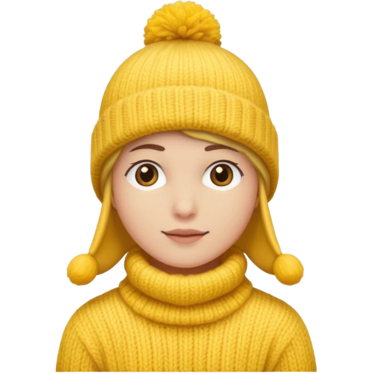 winter yellow hat emoji