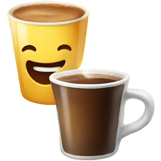 Morning coffee with sunshine emoji