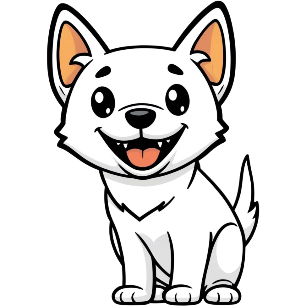 excited dog emoji