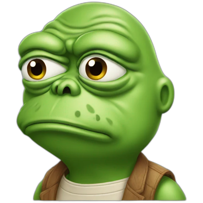 Disappointed pepe emoji