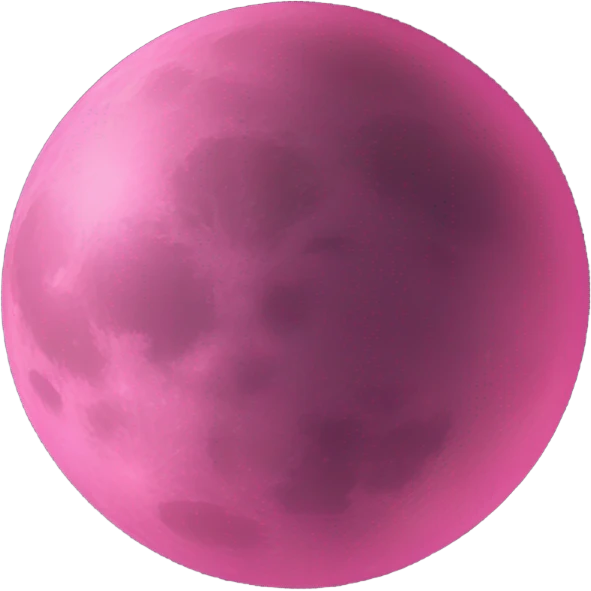 Moon pink emoji