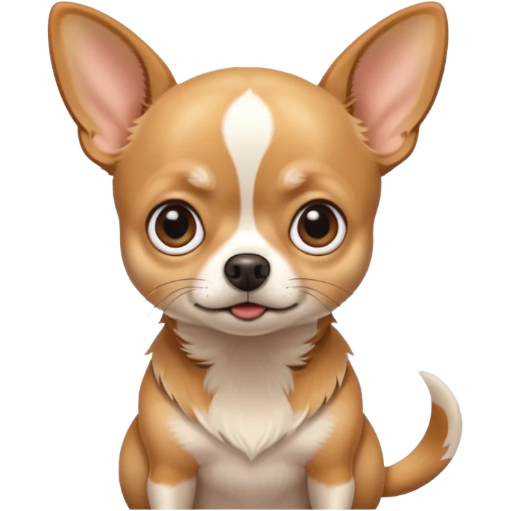 Scared chihuahua  emoji