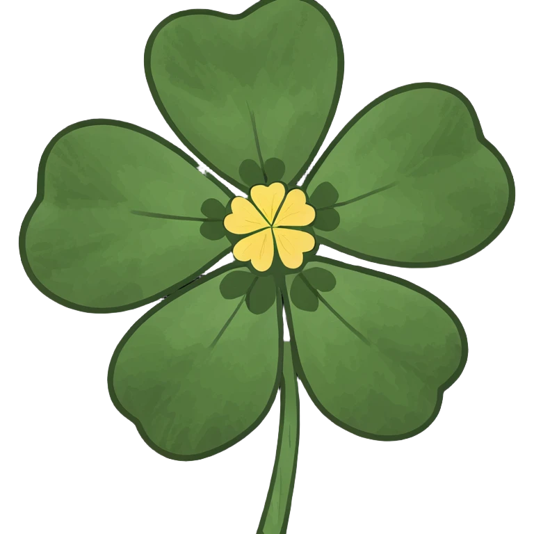 Purple clover flower emoji