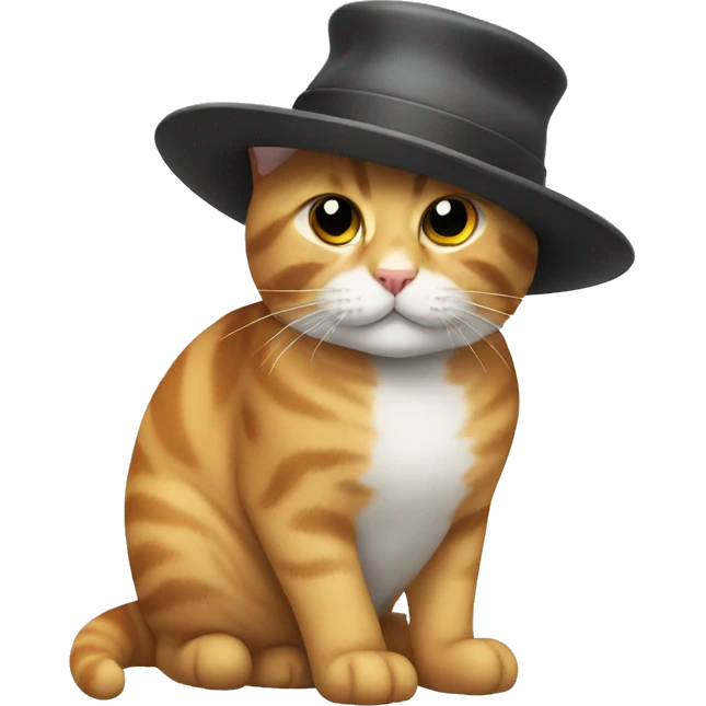 Cat with a hat emoji