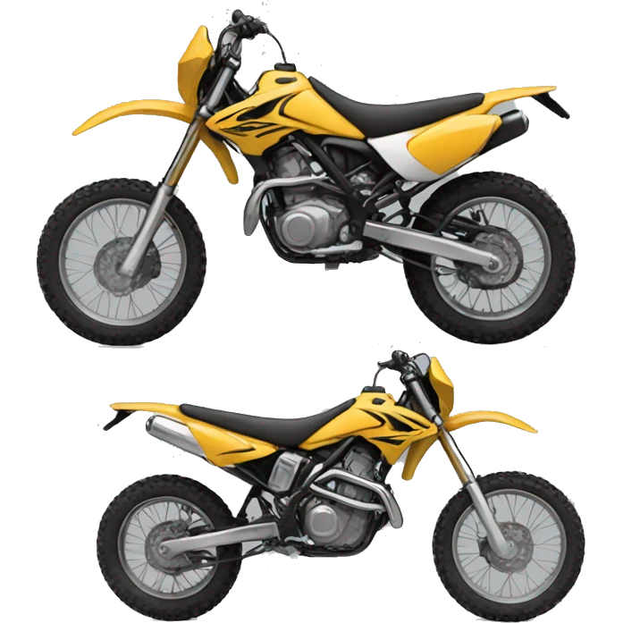 dirt bike on trunk car emoji