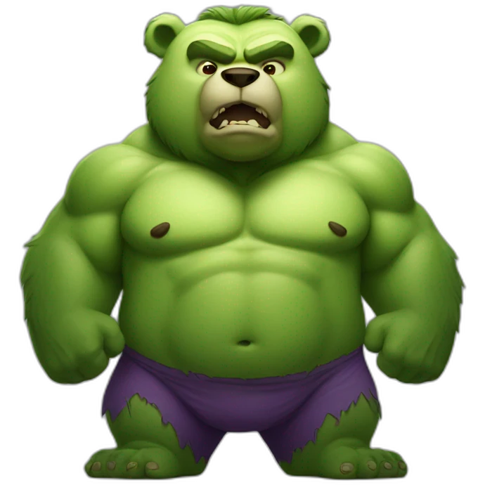 overweight hulk bear emoji