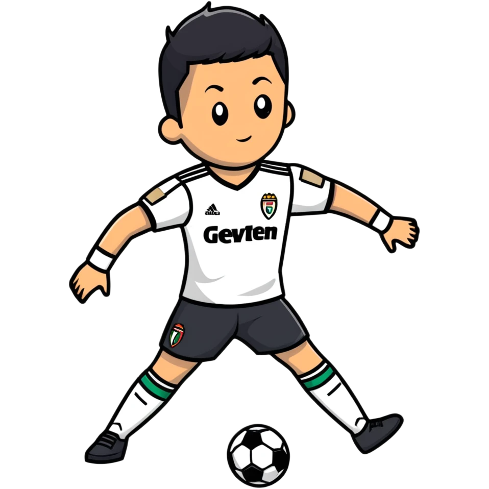 rapaz a conhecer o Cristiano Ronaldo emoji