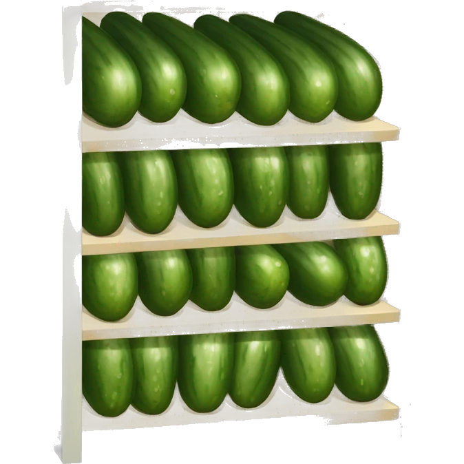 optimal storage conditions for pickled cucumbers. emoji