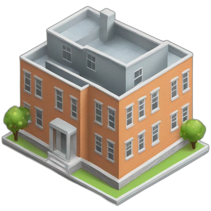 building model isometric emoji