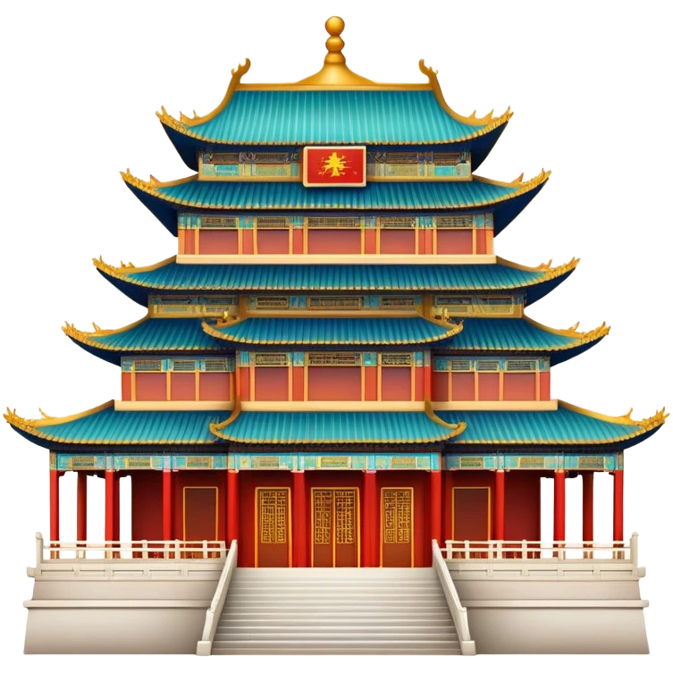 Chinese palace building structure emoji