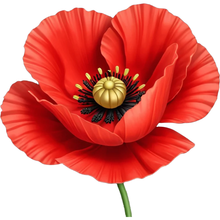 Red poppy emoji