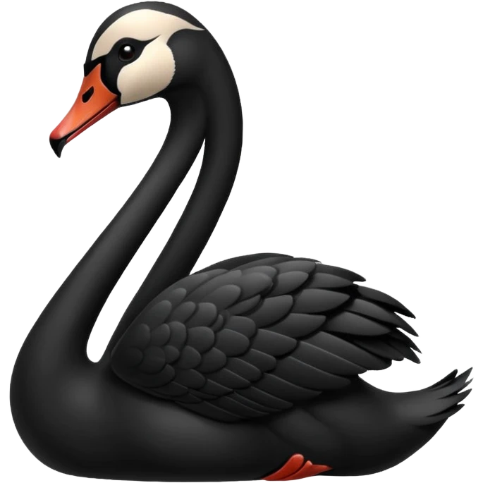 Cisne negro imponente emoji