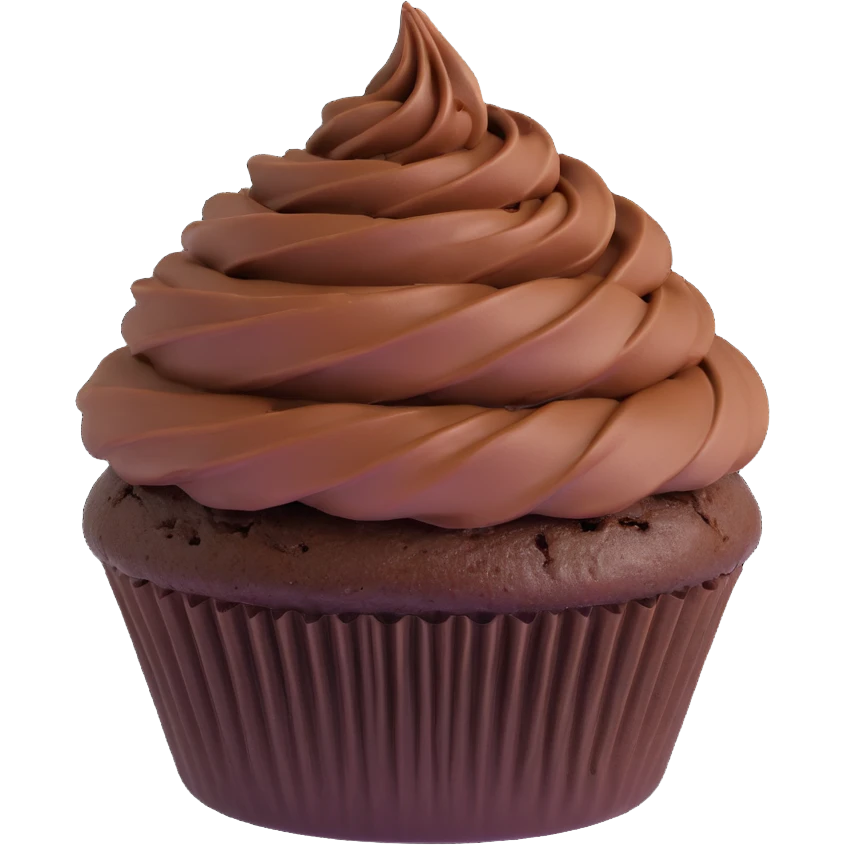 chocolate cupcake emoji