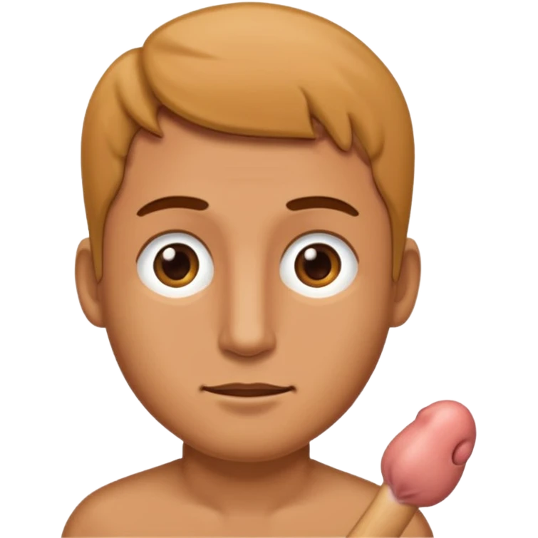 Naked man penis emoji