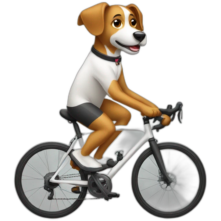 Cycling dog emoji