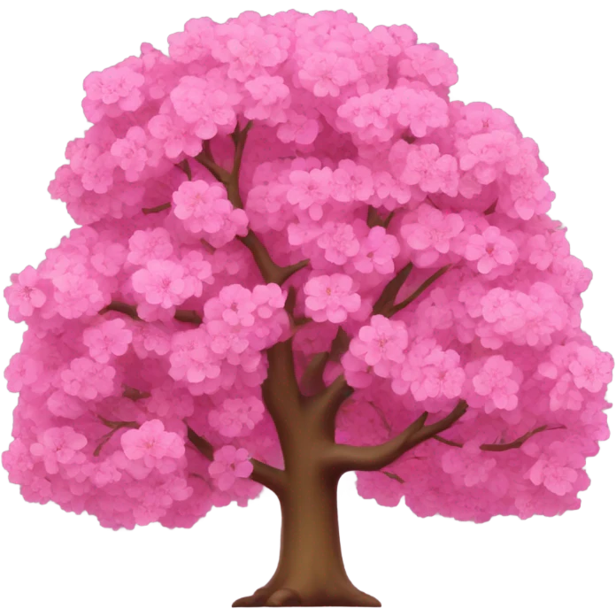 Pink tree emoji