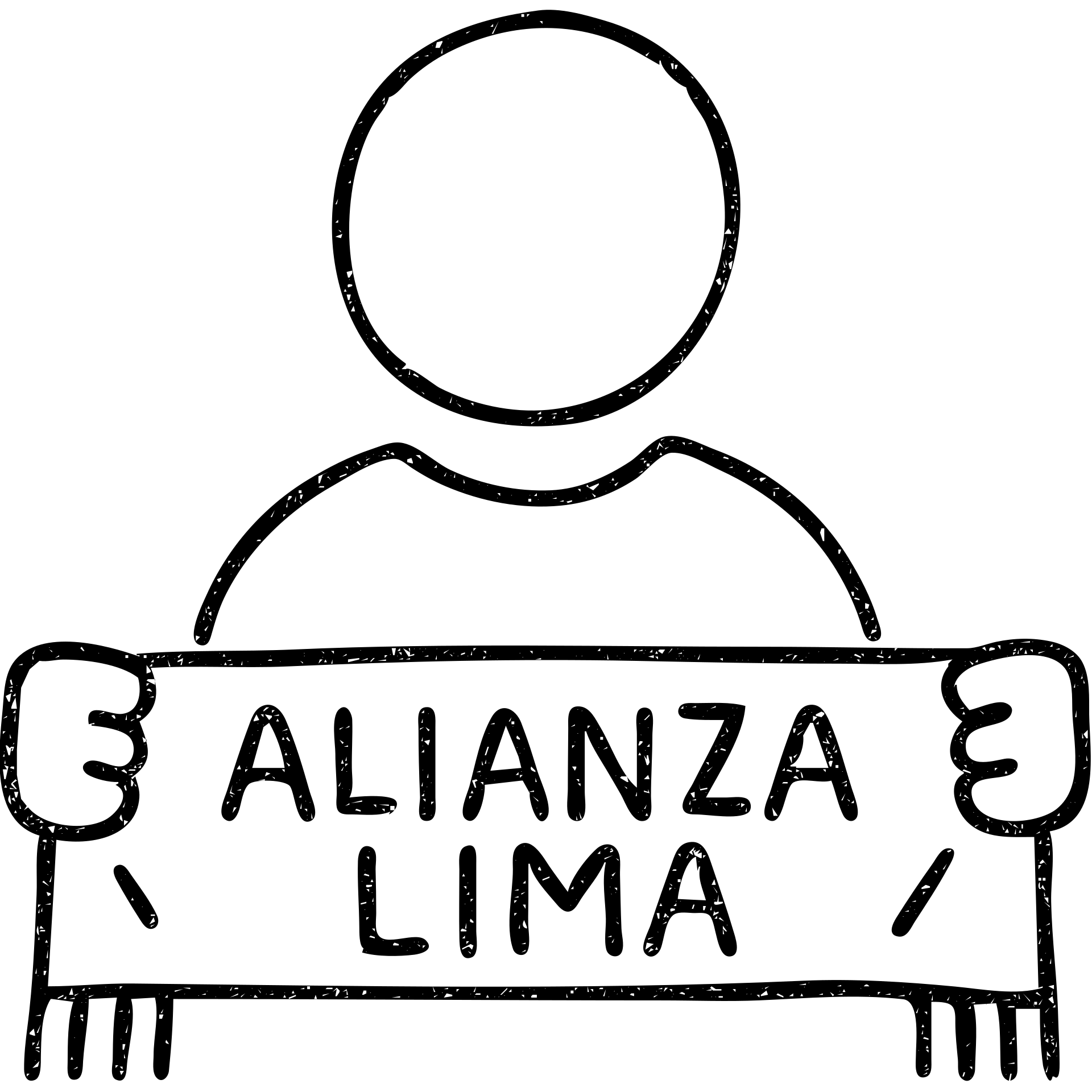 user icon for Alianza Lima fan club, with a scarf or flag emoji