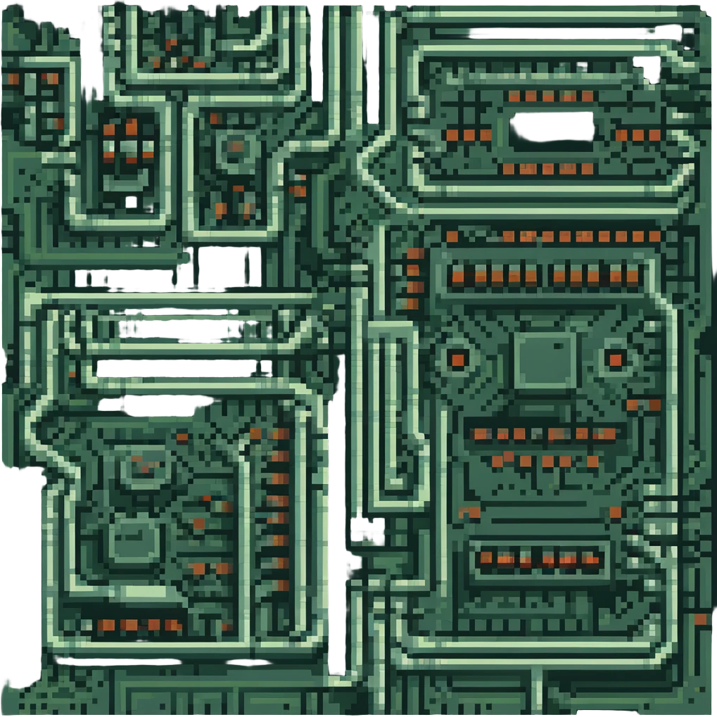 Retro circuit board  emoji