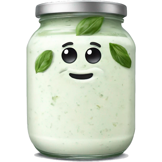 tzatziki sauce in a jar emoji
