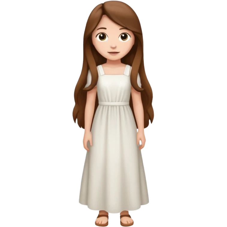 High resolution of ful body girl emoji