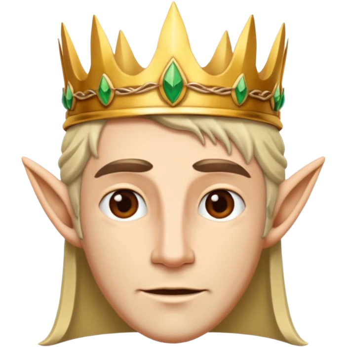 Elven King wooden crowen emoji