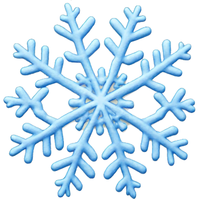 Snowflake cutesy emoji