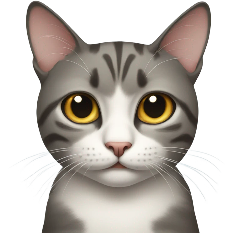 Cat giving a side eye emoji